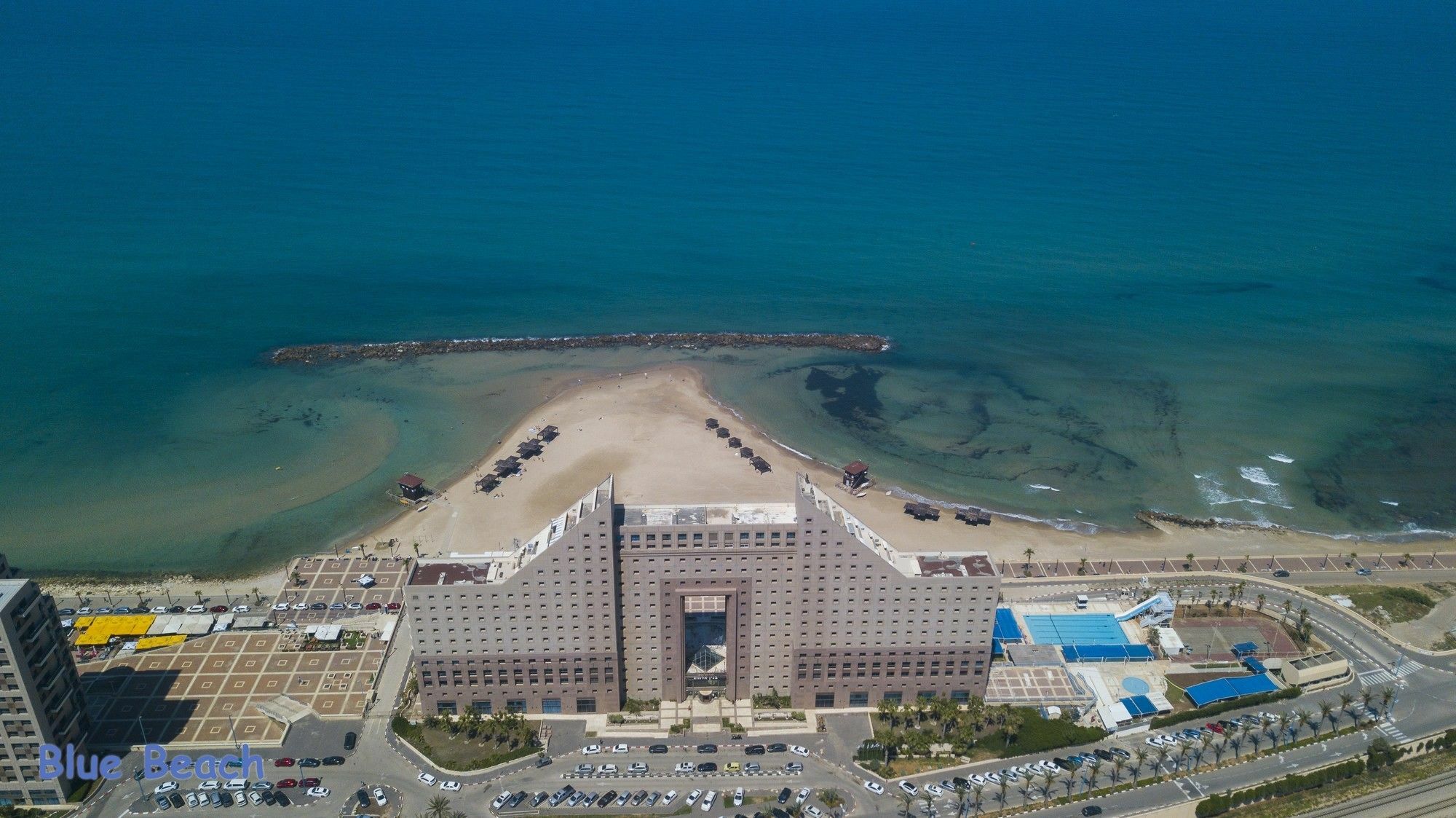 מגדל אלמוג חיפה - דירות "בלו ביץ'" על הים Exterior foto